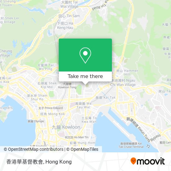 香港華基督教會地圖