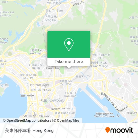 美東邨停車場 map