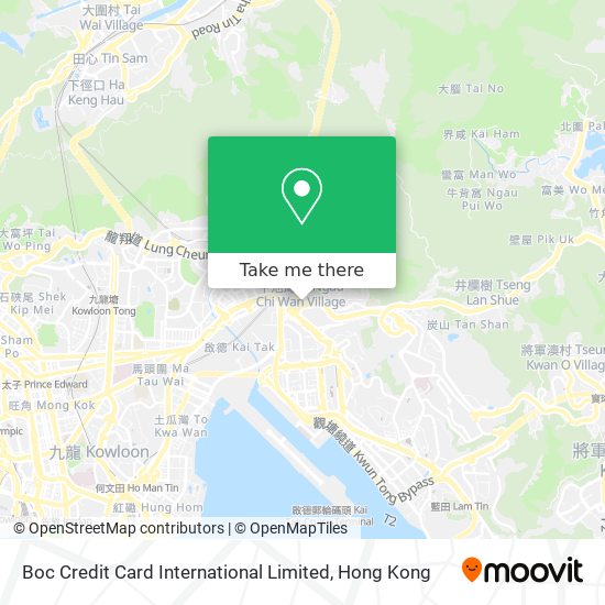 Boc Credit Card International Limited map