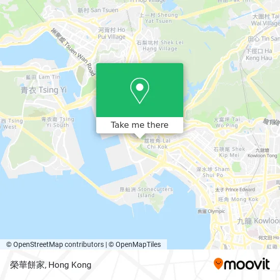 榮華餅家地圖