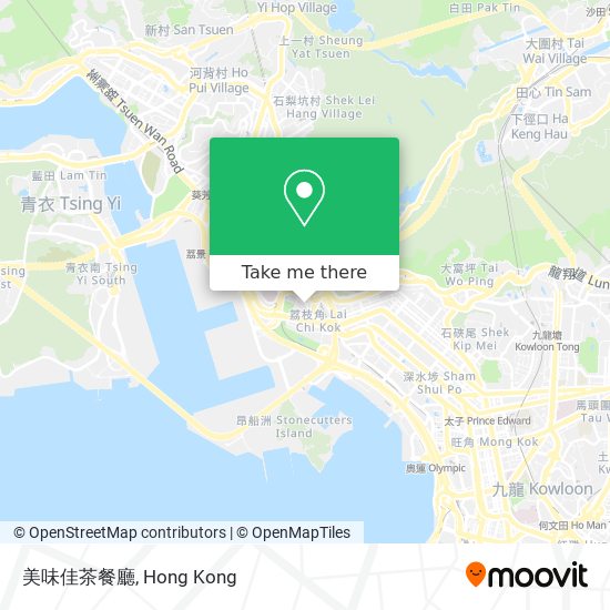美味佳茶餐廳地圖