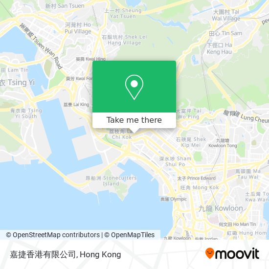 嘉捷香港有限公司 map