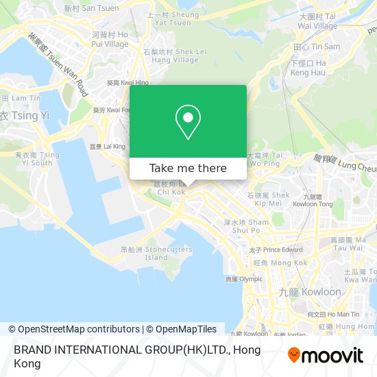 BRAND INTERNATIONAL GROUP(HK)LTD.地圖