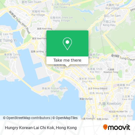 Hungry Korean-Lai Chi Kok map