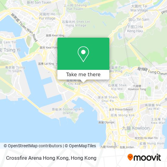 Crossfire Arena Hong Kong地圖