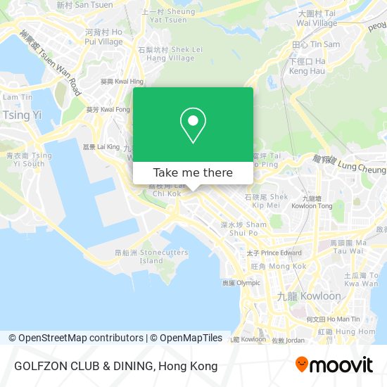 GOLFZON CLUB & DINING map