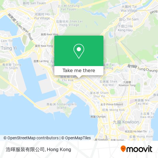 浩暉服裝有限公司地圖