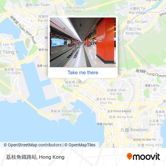 荔枝角鐵路站 map