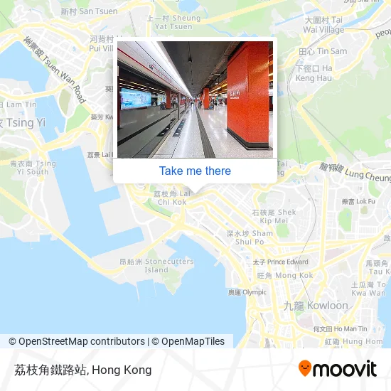 荔枝角鐵路站 map