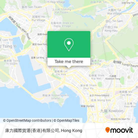 康力國際貨運(香港)有限公司 map