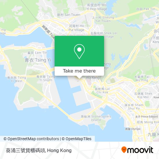 葵涌三號貨櫃碼頭 map