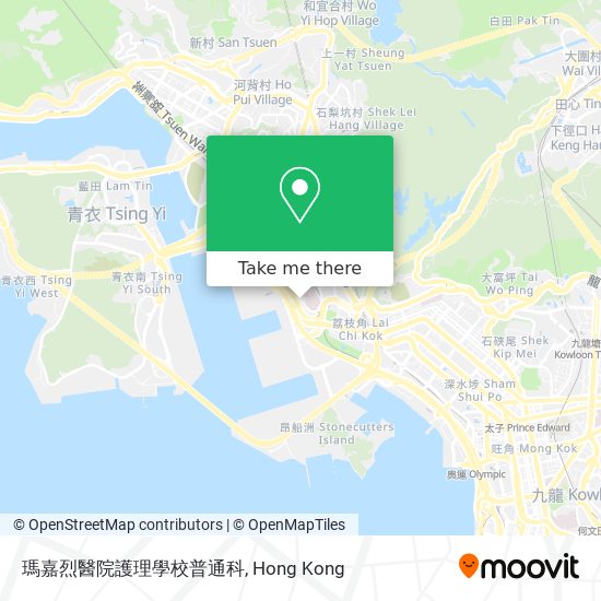 瑪嘉烈醫院護理學校普通科地圖
