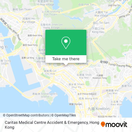 Caritas Medical Centre Accident & Emergency地圖