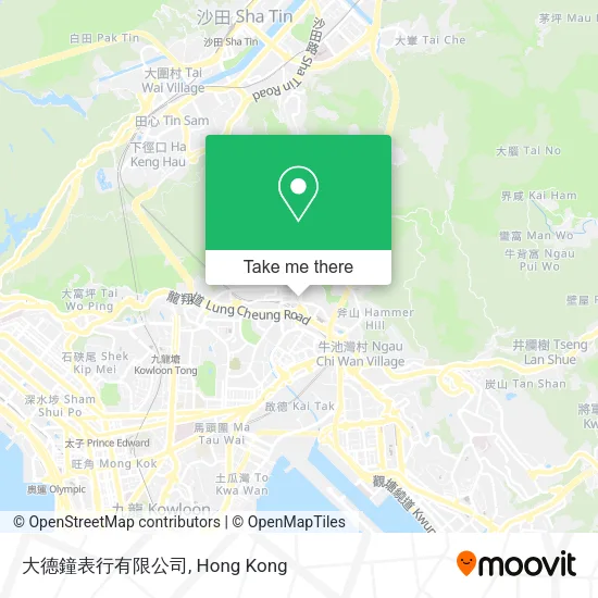 大德鐘表行有限公司地圖