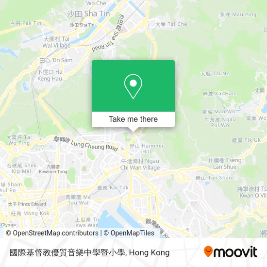 國際基督教優質音樂中學暨小學地圖