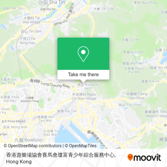 香港遊樂場協會賽馬會瓊富青少年綜合服務中心地圖