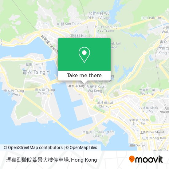 瑪嘉烈醫院荔景大樓停車場 map