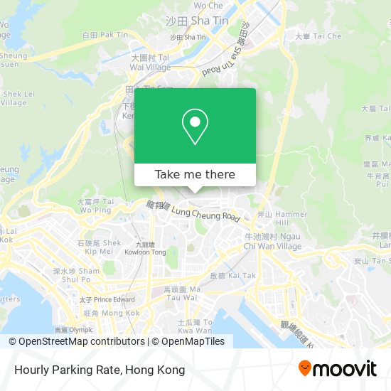 Hourly Parking Rate map