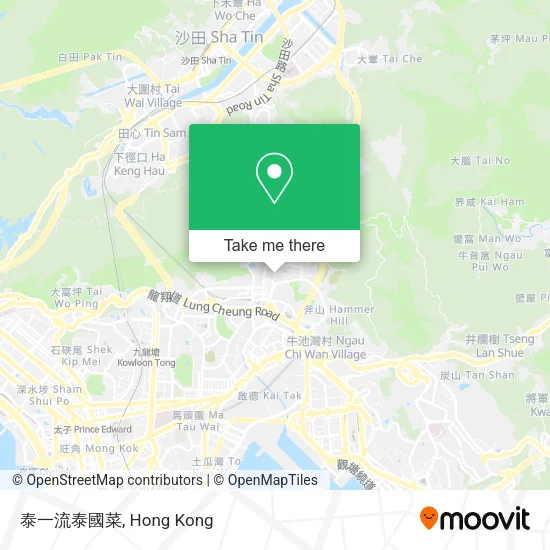 泰一流泰國菜地圖