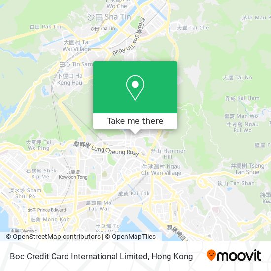 Boc Credit Card International Limited map