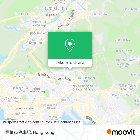 雲華街停車場地圖
