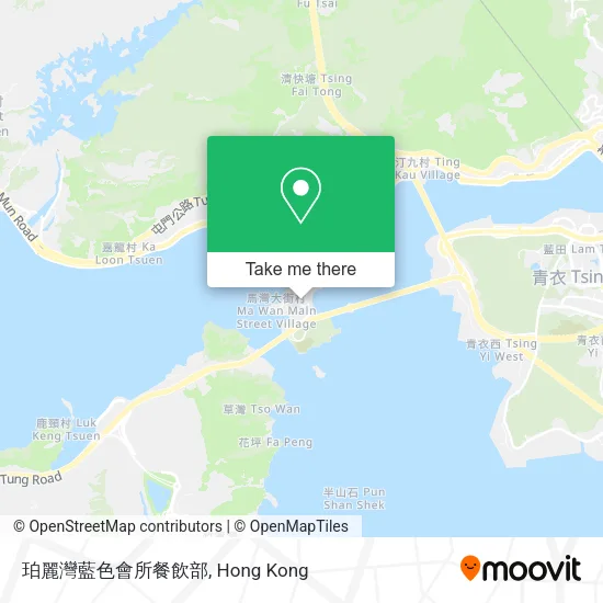 珀麗灣藍色會所餐飲部地圖