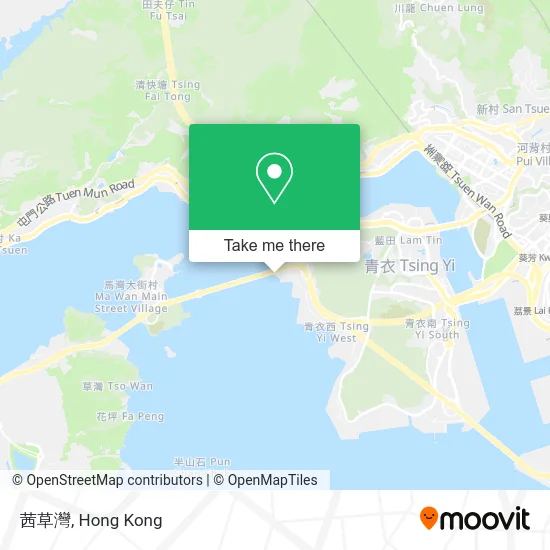 茜草灣 map