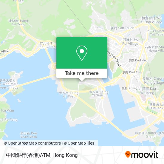 中國銀行(香港)ATM map