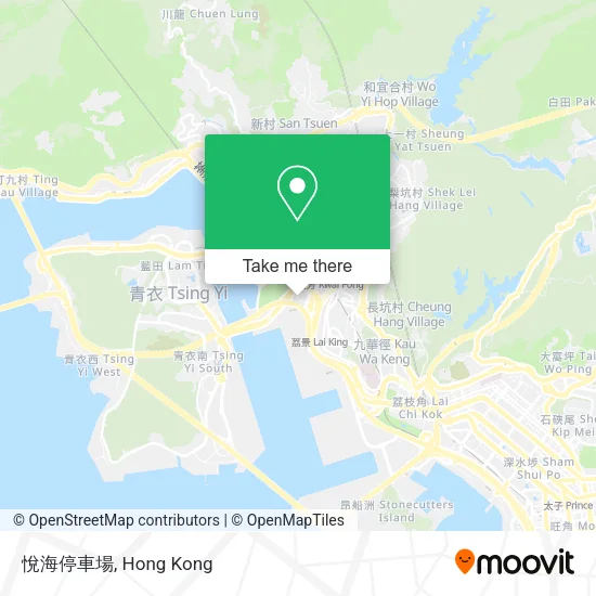 悅海停車場 map