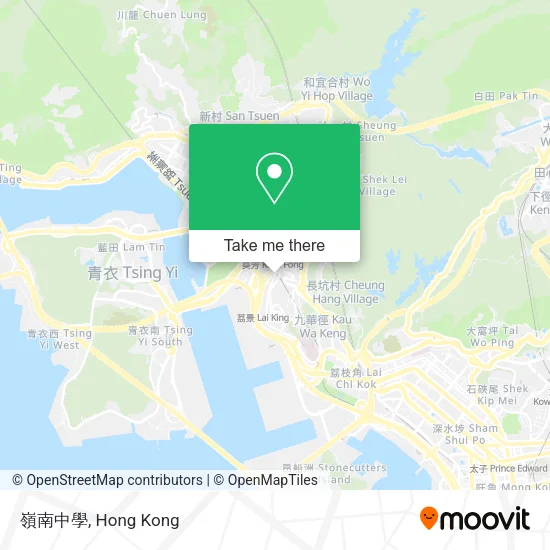 嶺南中學 map