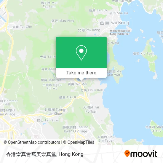 香港崇真會窩美崇真堂地圖