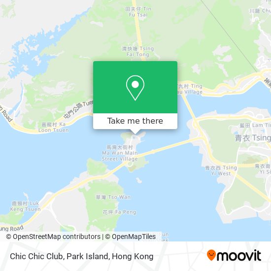Chic Chic Club, Park Island map
