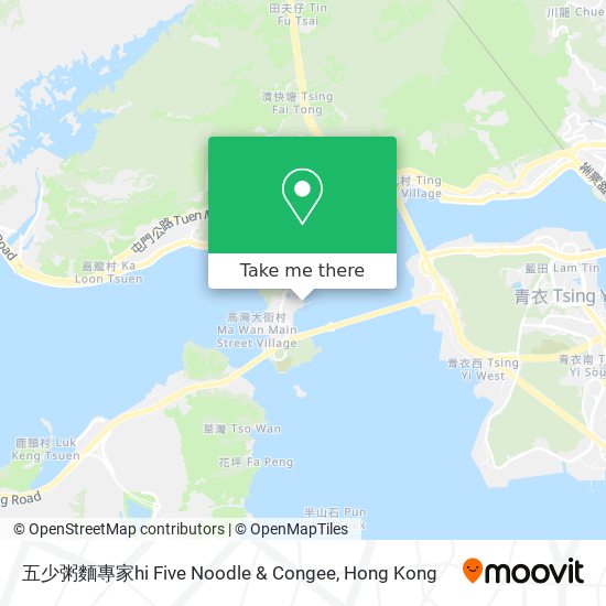 五少粥麵專家hi Five Noodle & Congee map