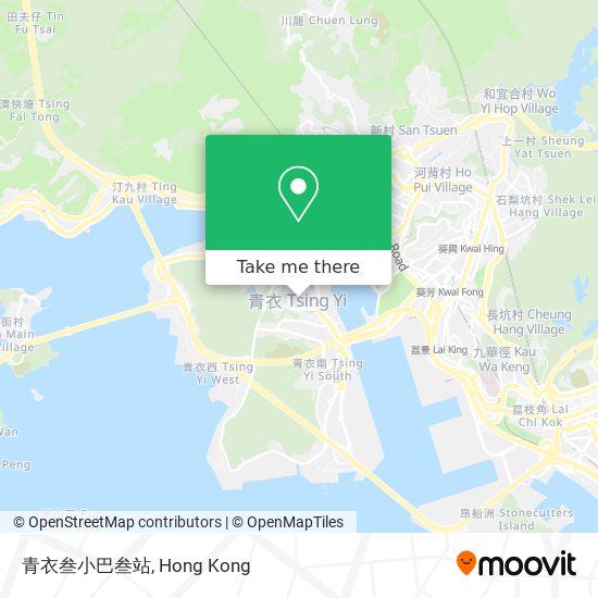 青衣叁小巴叁站 map