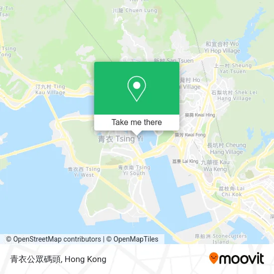 青衣公眾碼頭地圖