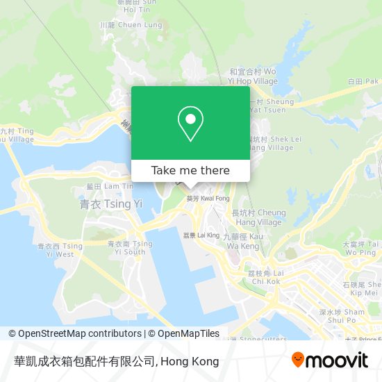 華凱成衣箱包配件有限公司 map