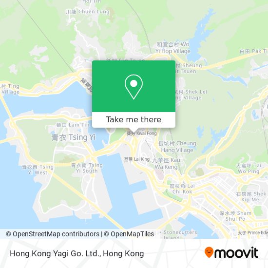 Hong Kong Yagi Go. Ltd.地圖
