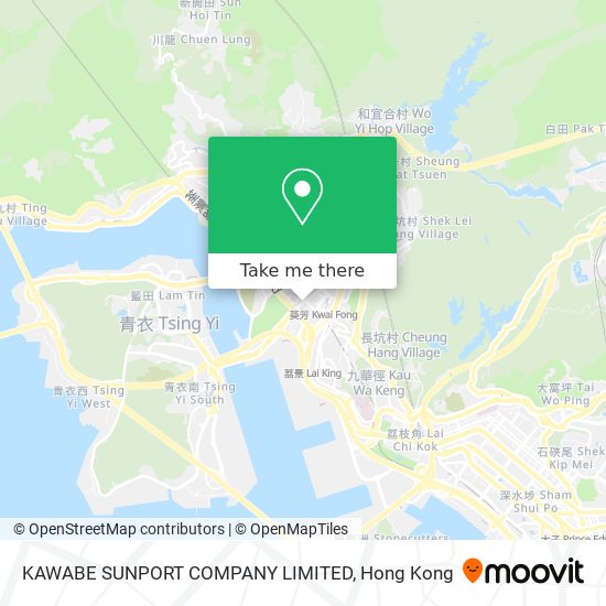 KAWABE SUNPORT COMPANY LIMITED map