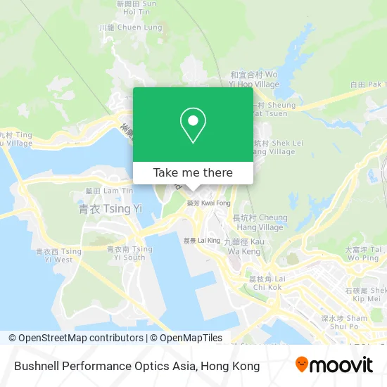 Bushnell Performance Optics Asia map