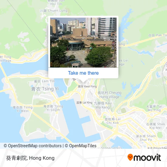 葵青劇院 map