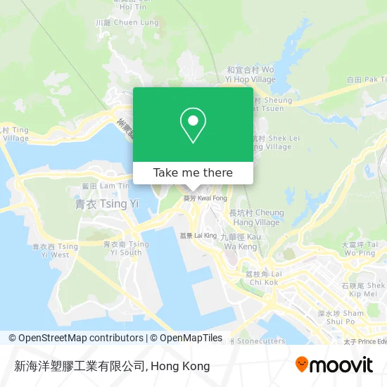 新海洋塑膠工業有限公司地圖