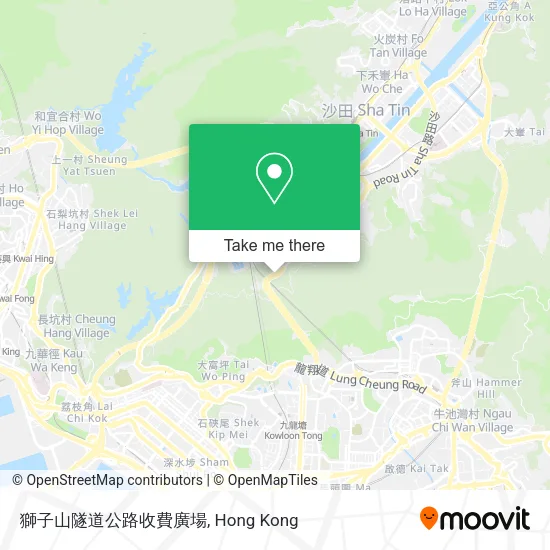 獅子山隧道公路收費廣場 map