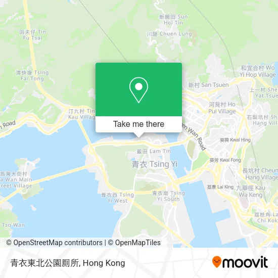 青衣東北公園厠所地圖