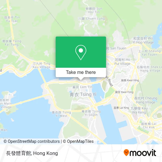 長發體育館 map
