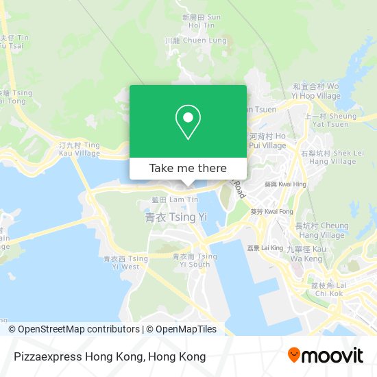 Pizzaexpress Hong Kong map