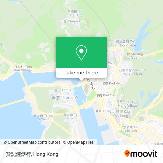 贊記鐘錶行地圖