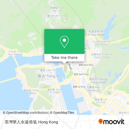荃灣華人永遠墳場 map