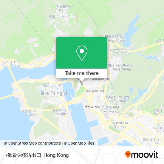 機場快綫站出口 map