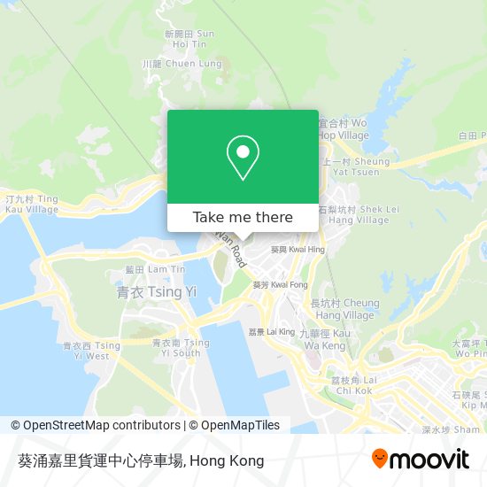 葵涌嘉里貨運中心停車場 map