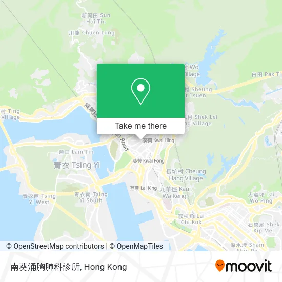 南葵涌胸肺科診所地圖